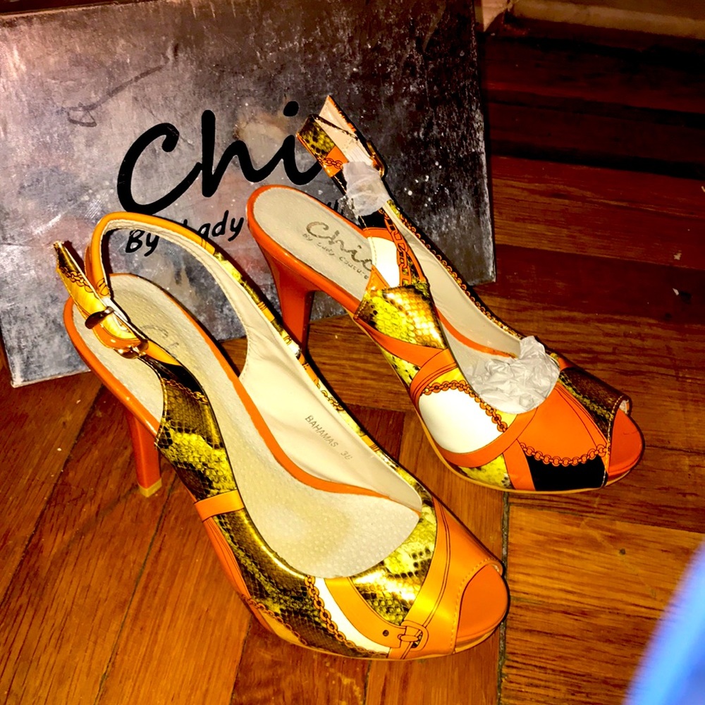 Chic By Lady Couture “Bahamas” Peep Toe Stilettos